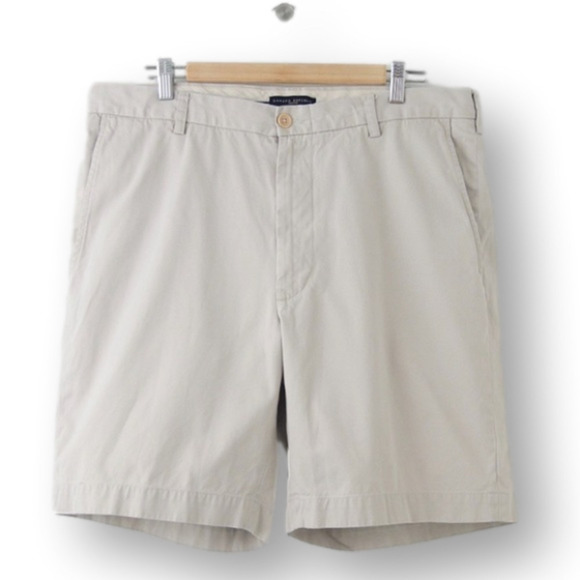 🎈$10 add on| 𝅺MEN’S Banana Republic Chino Shorts. Stone 36” - Picture 1 of 6